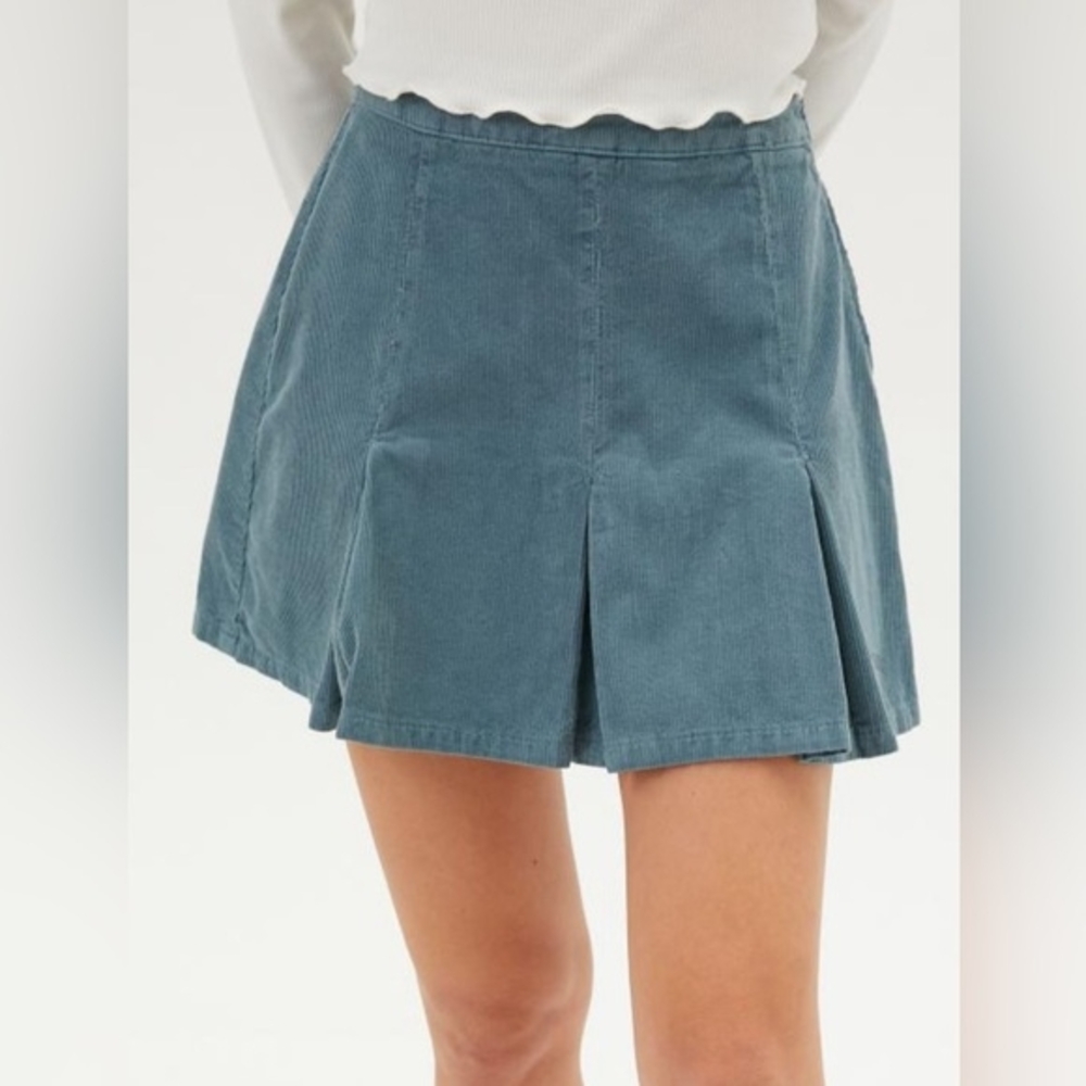 BDG Teal Corduroy Skirt